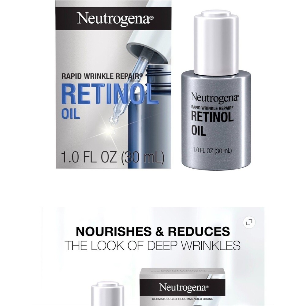 Neutrogena Retinol Face Oil .3% Concentrated Rapid Wrinkle Repair Anti-Aging